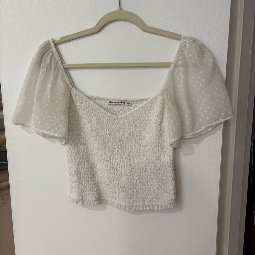 White A&F Top